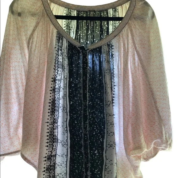 Free People Days of Romance Peasant Blouse. Ivory. Size XS - Picture 5 of 11